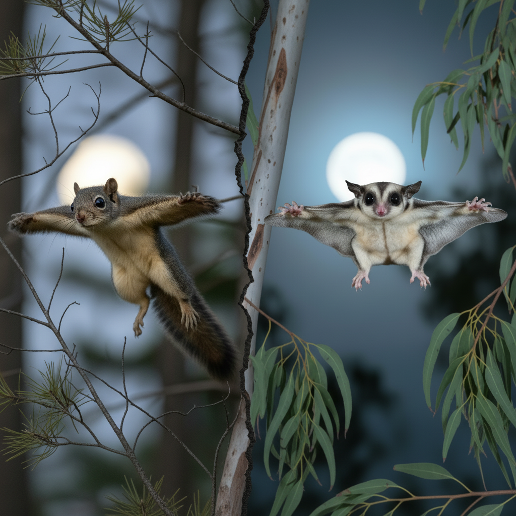 Flying Squirrels vs. Sugar Gliders: Nature's Cutest Copycats