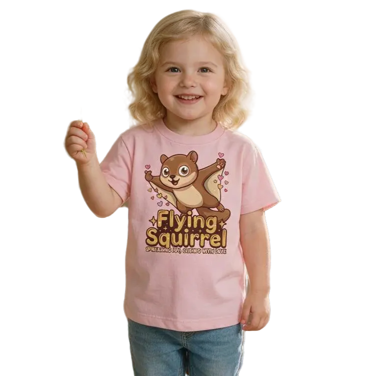 Heart in Pawz | Flying Squirrel Tee | Toddlers