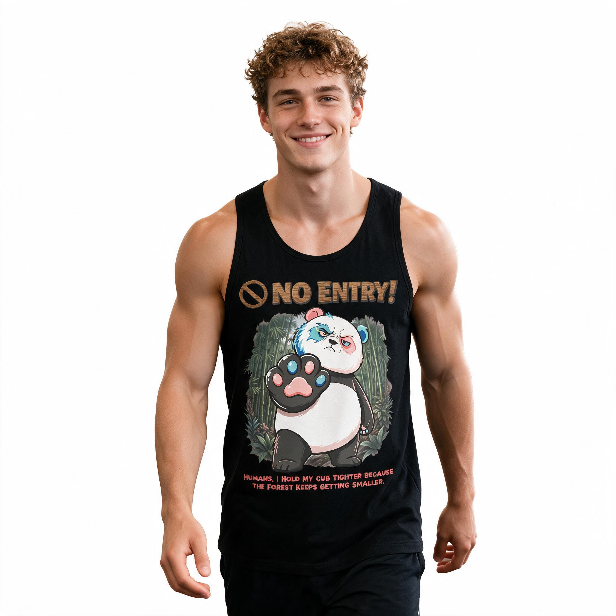 No Entry | Panda Tank Top | Men