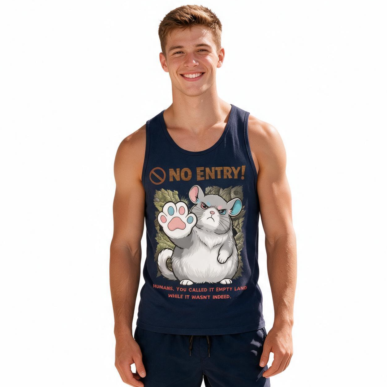 No Entry | Chinchilla Tank Top | Men