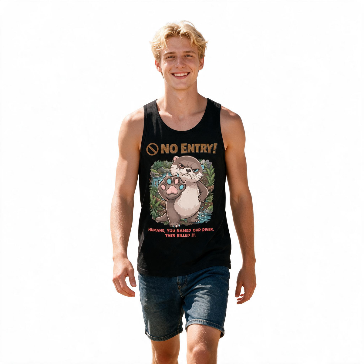 No Entry | Otter Tank Top | Men