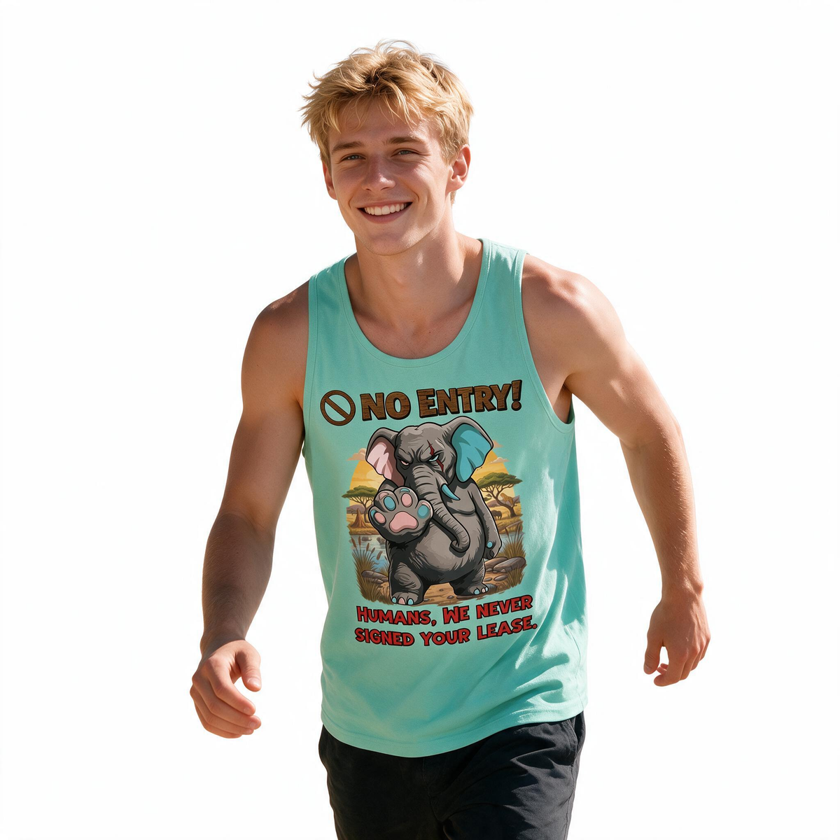 No Entry | Elephant Tank Top | Men