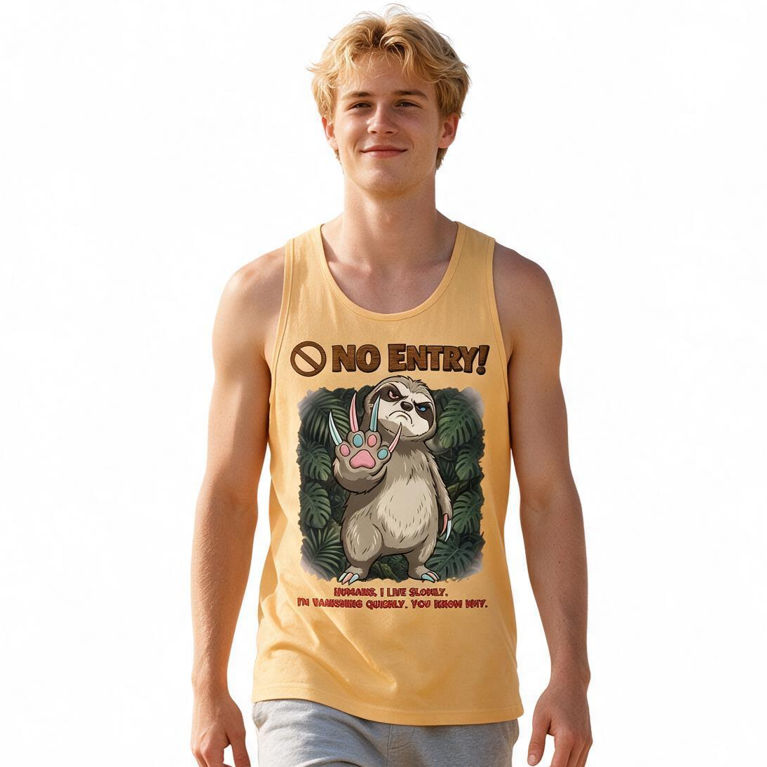 No Entry | Sloth Tank Top | Men