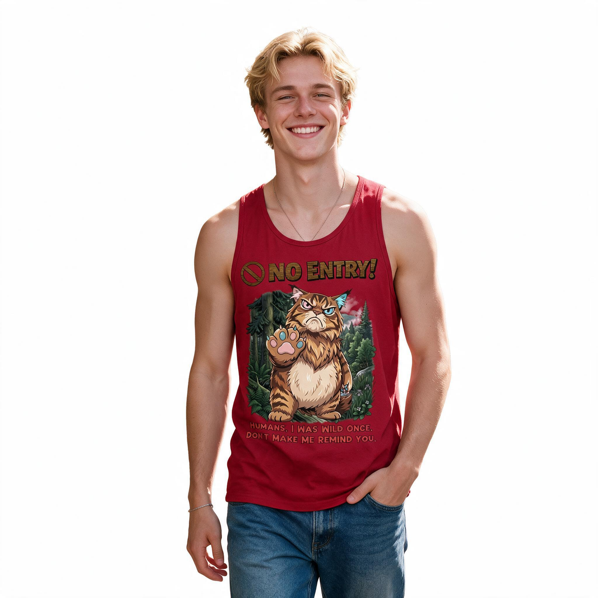 No Entry | Maine Coon Tank Top | Men