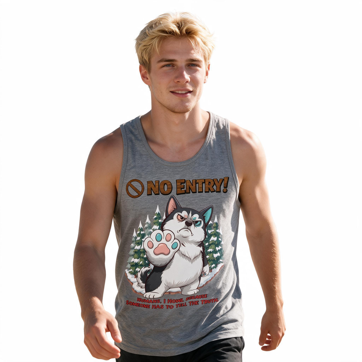 No Entry | Husky Tank Top | Men