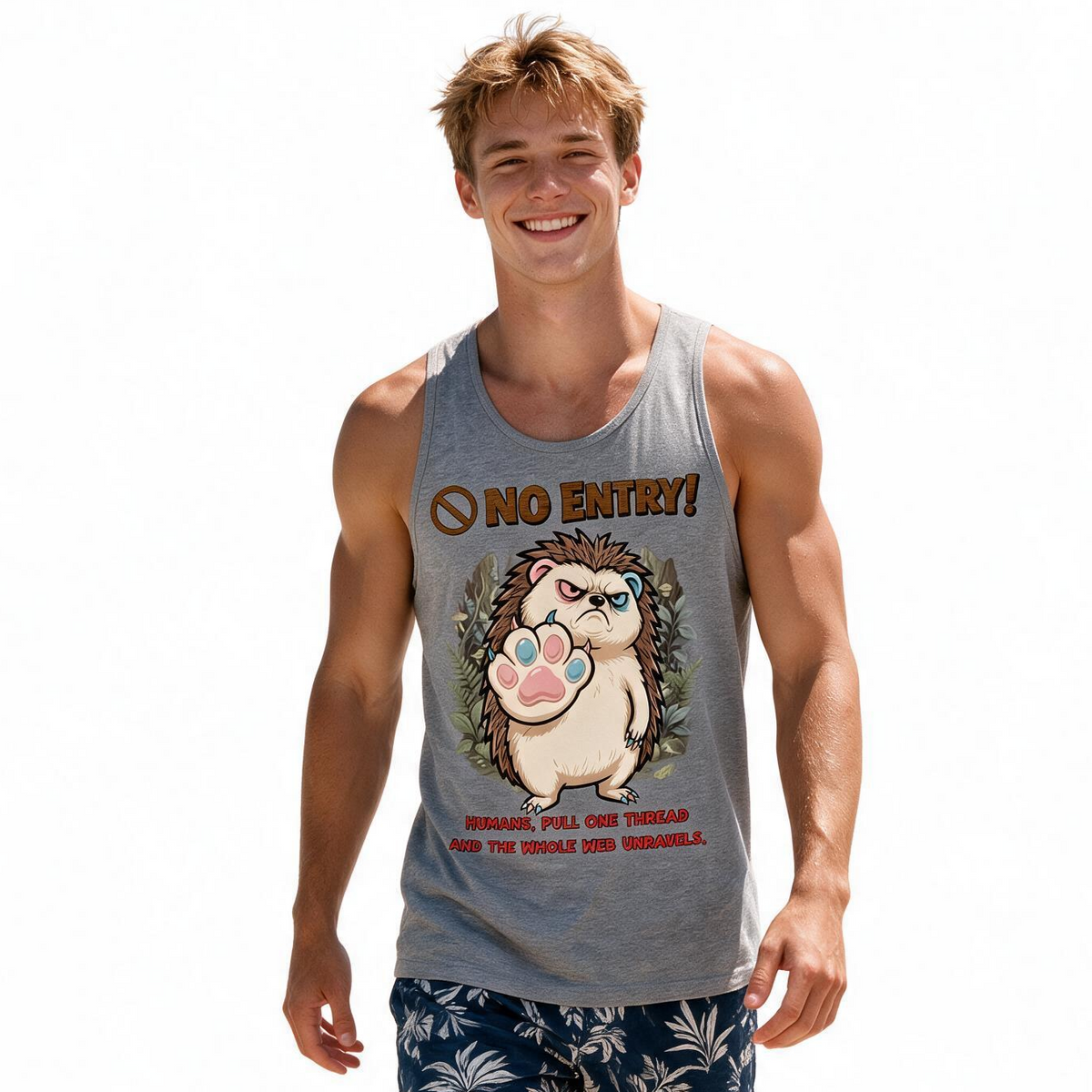 No Entry | Hedgehog Tank Top | Men