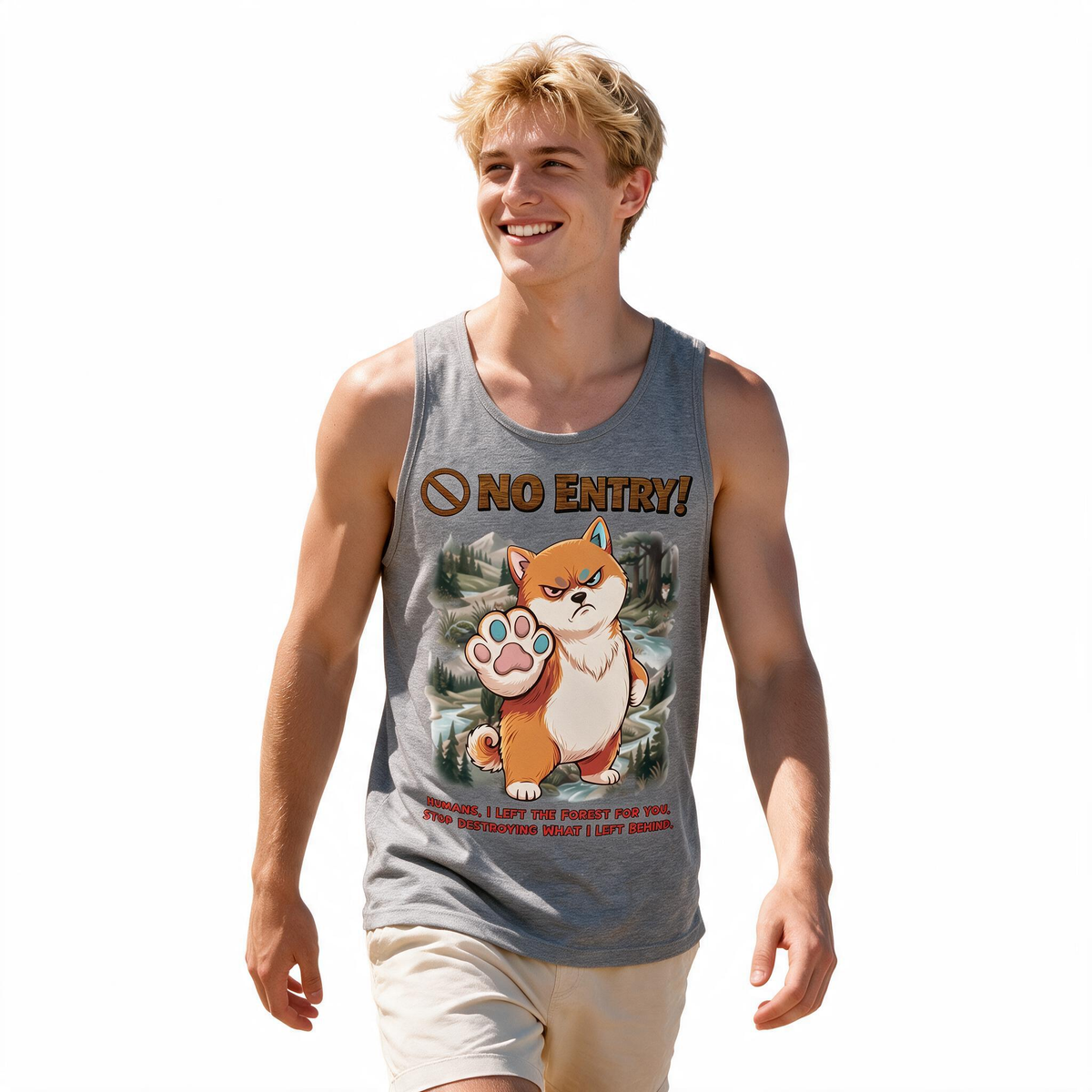 No Entry | Shiba Inu Tank Top | Men