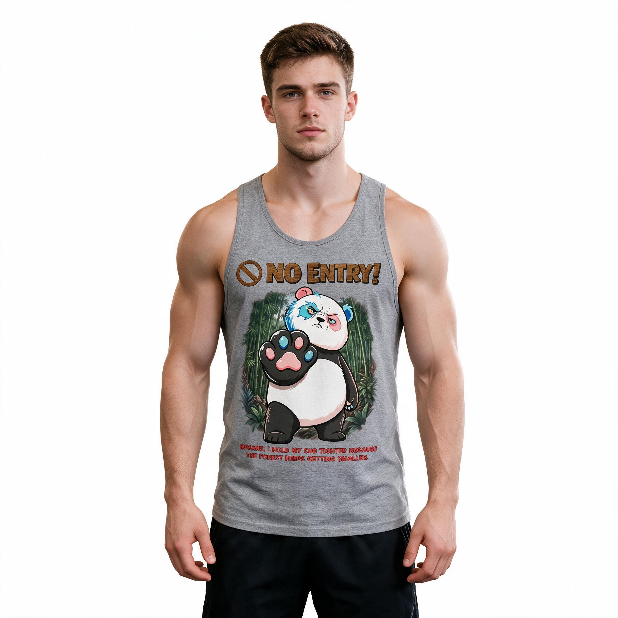 No Entry | Panda Tank Top | Men