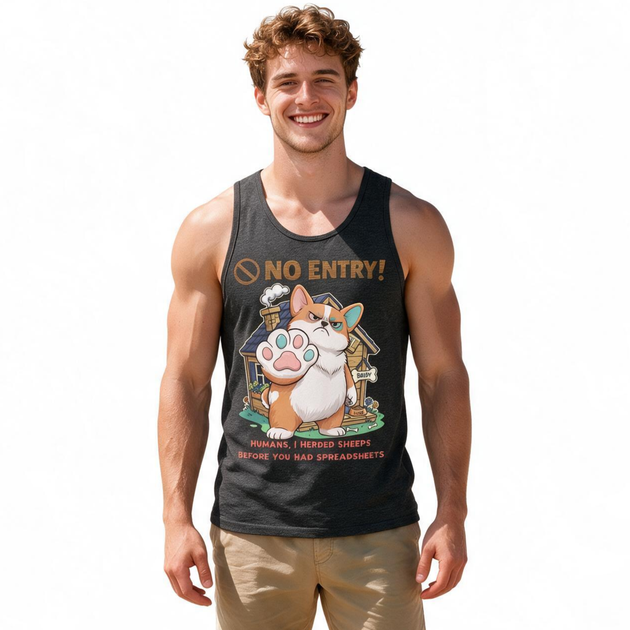 No Entry | Corgi Tank Top | Men