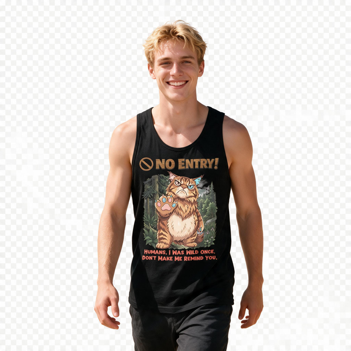 No Entry | Maine Coon Tank Top | Men