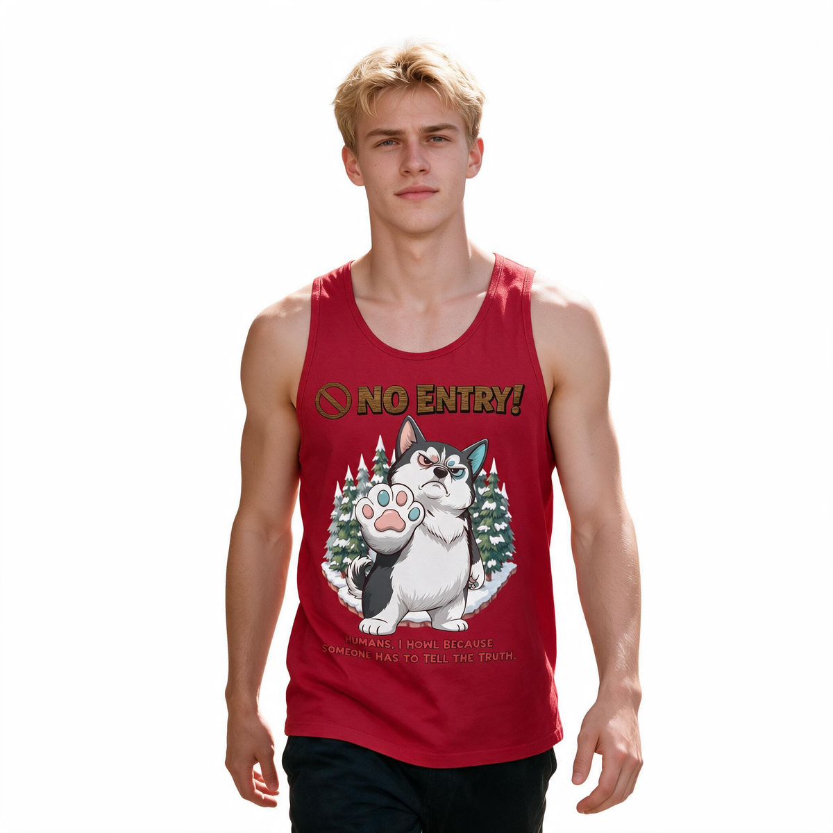 No Entry | Husky Tank Top | Men