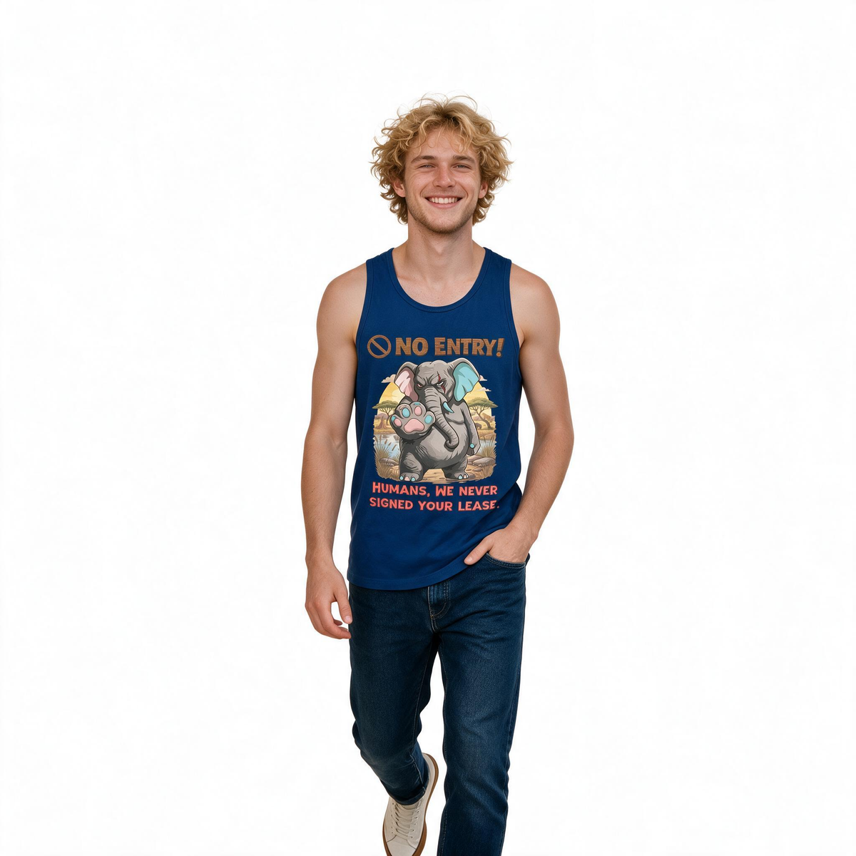 No Entry | Elephant Tank Top | Men