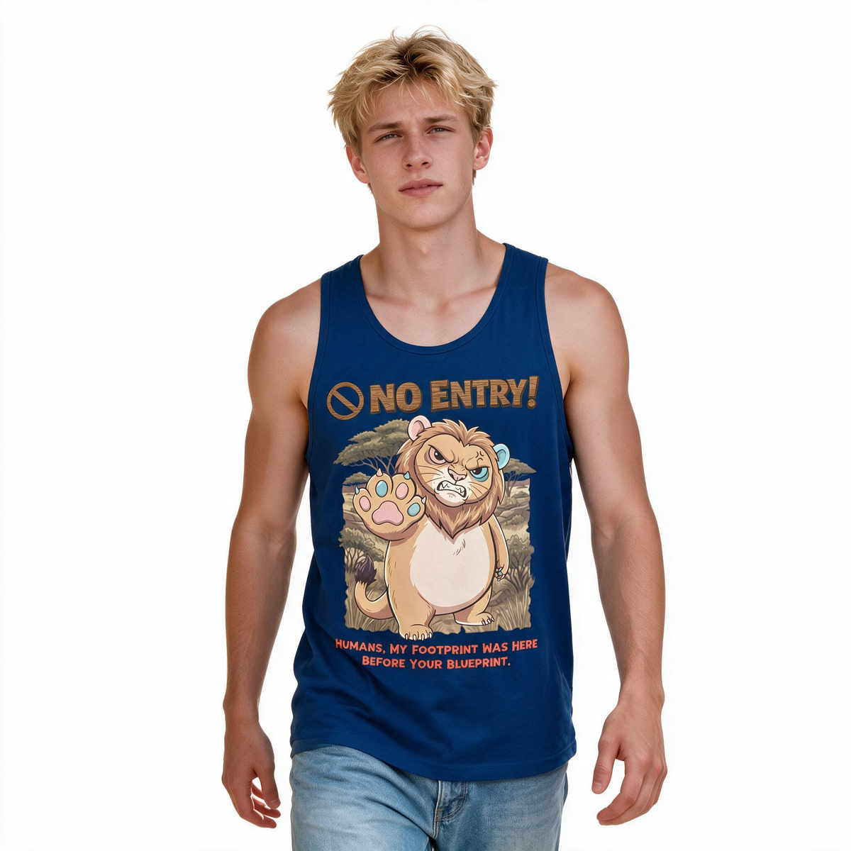 No Entry | Lion Tank Top | Men
