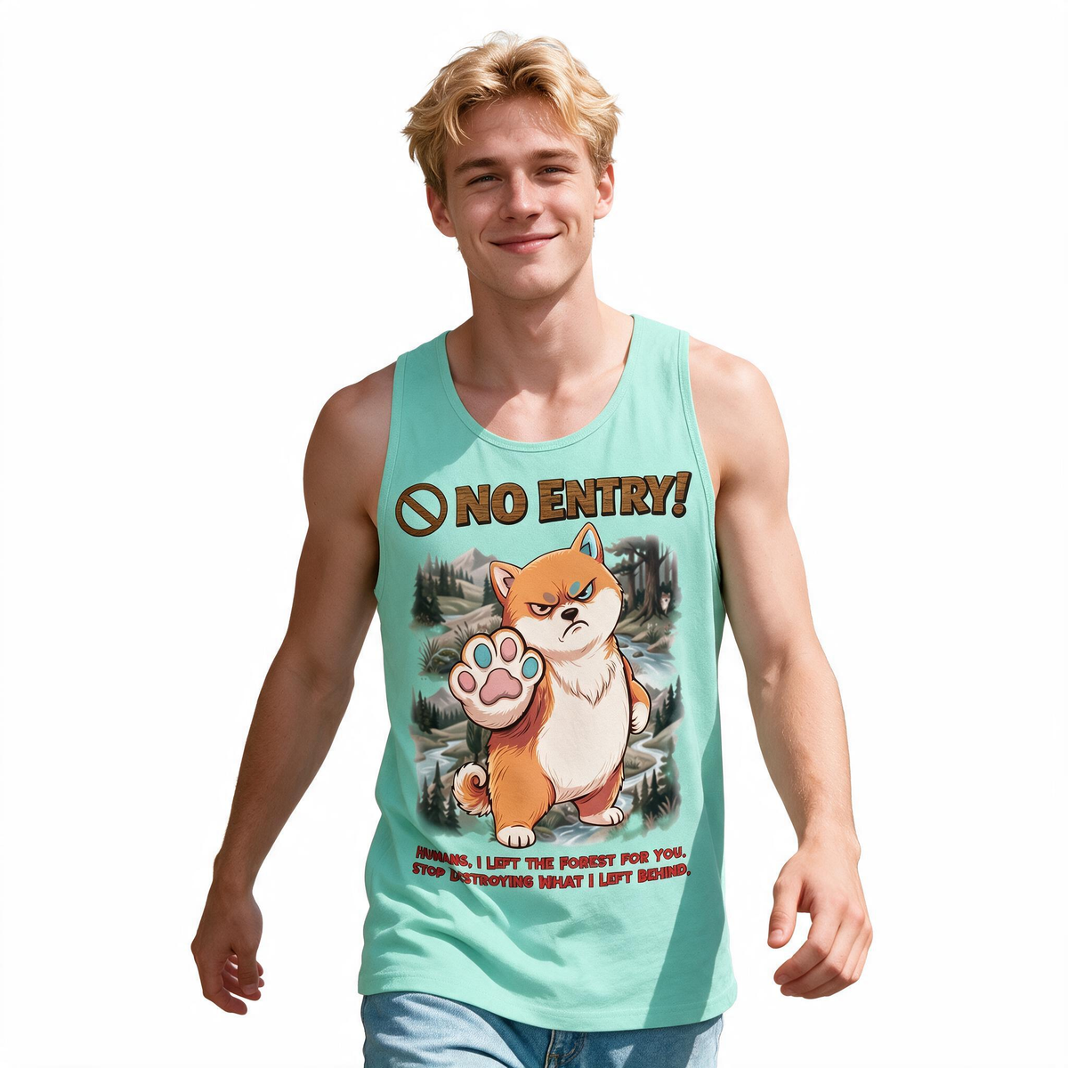 No Entry | Shiba Inu Tank Top | Men