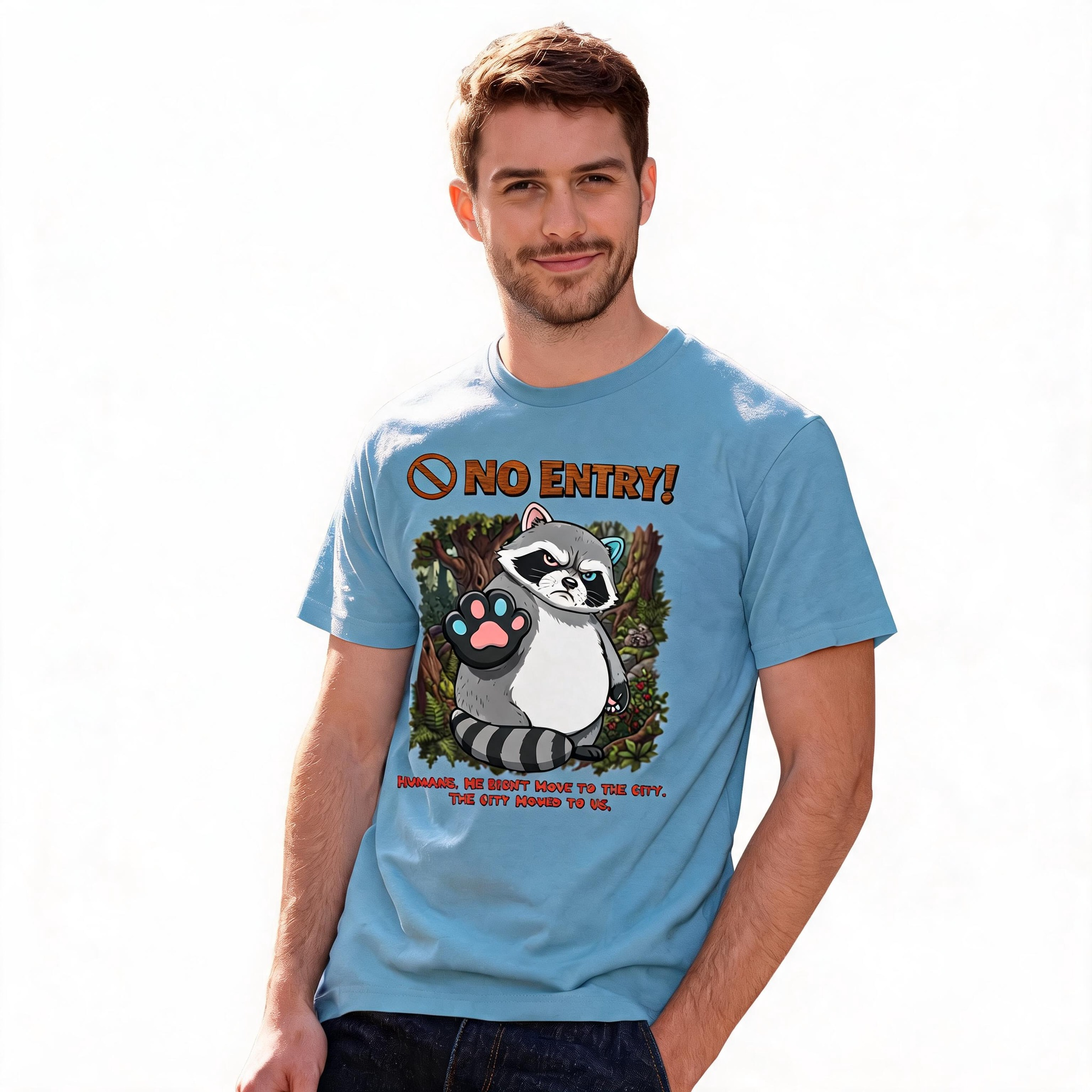 No Entry | Raccoon Tee | Unisex