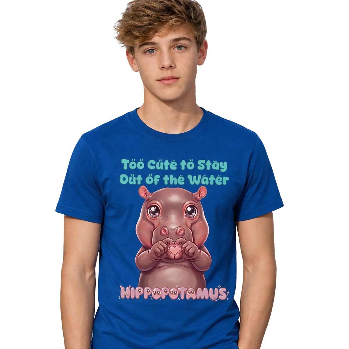 Heart in Pawz | Hippopotamus Tee | Youth