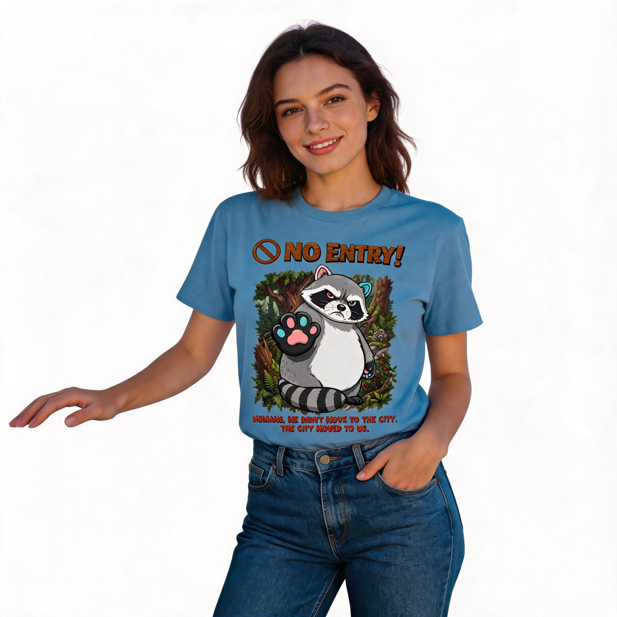 No Entry | Raccoon Tee | Unisex