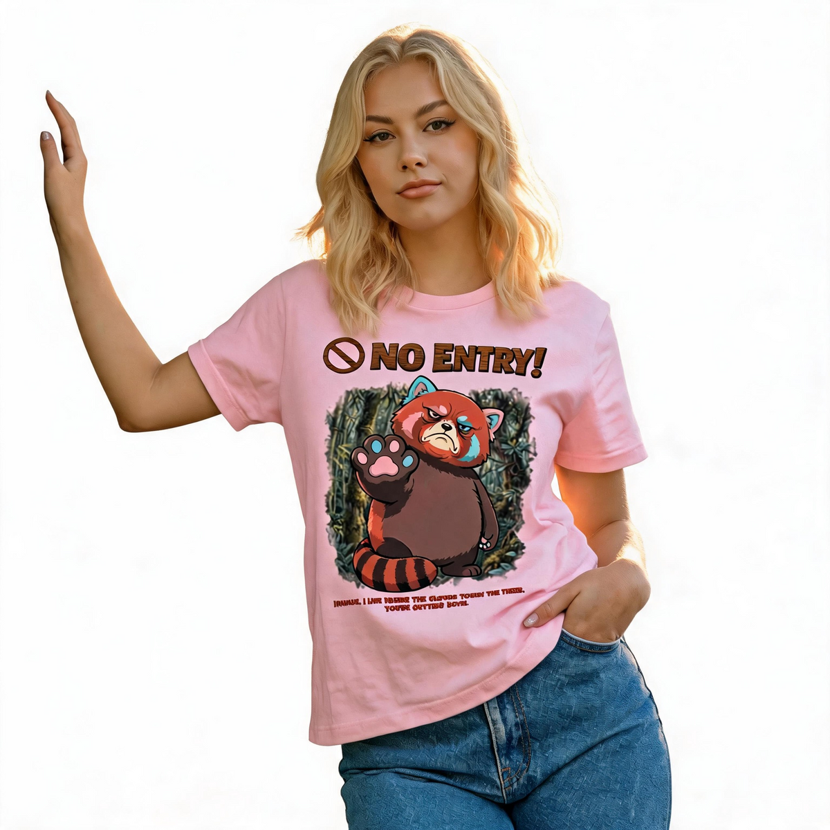 No Entry | Red Panda Tee | Unisex