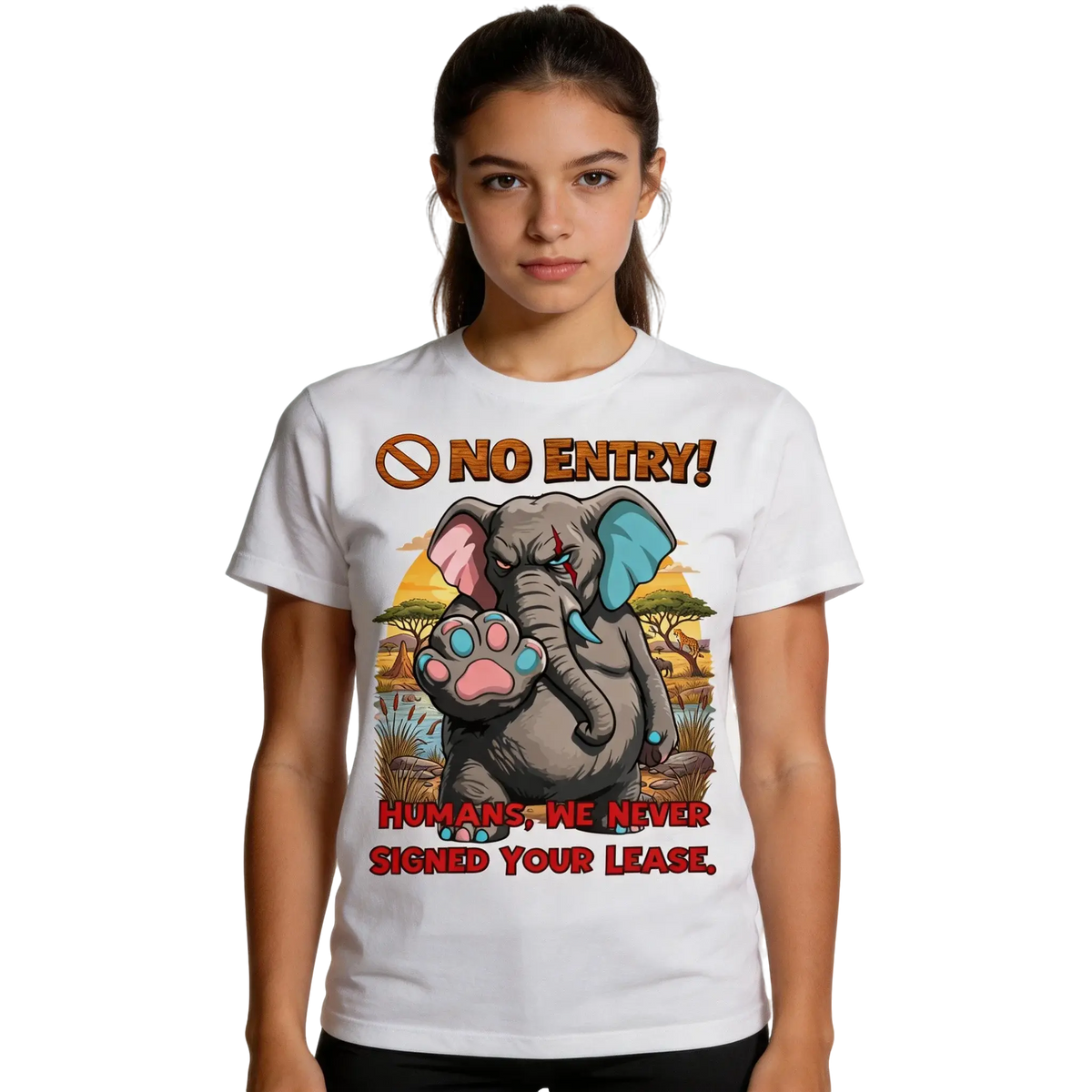 No Entry | Elephant Tee | Unisex