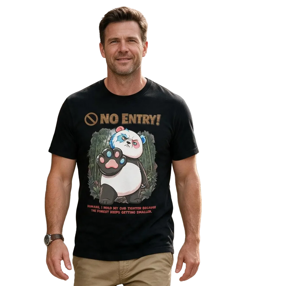 No Entry | Panda Tee | Unisex