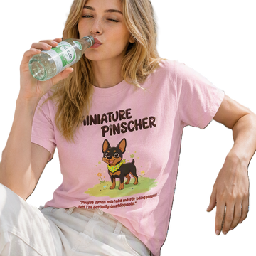 Pawzonalities: Minature Pinscher Graphic T‑Shirt for Uni Pawz