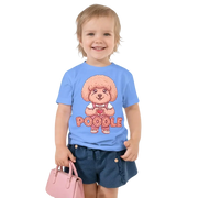 Heart in Pawz: Poodle Graphic T‑Shirt for Little Pawz