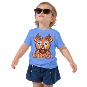 Heart in Pawz: Reindeer Graphic T‑Shirt for Little Pawz