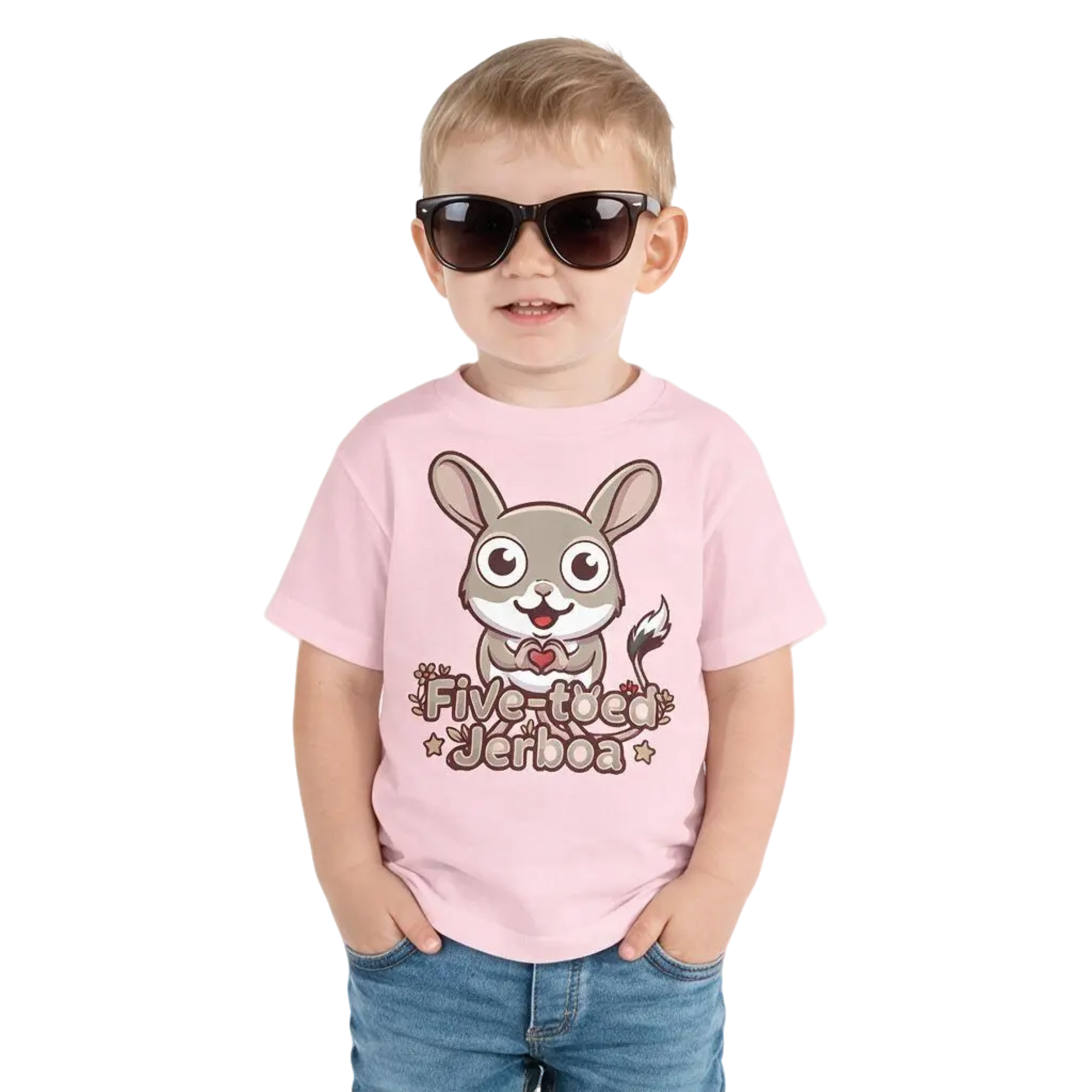Heart in Pawz: Five-toed Jerboa Graphic T‑Shirt for Little Pawz