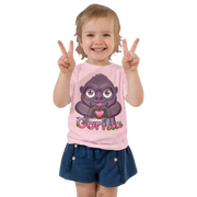 Heart in Pawz: Gorilla Graphic T‑Shirt for Little Pawz