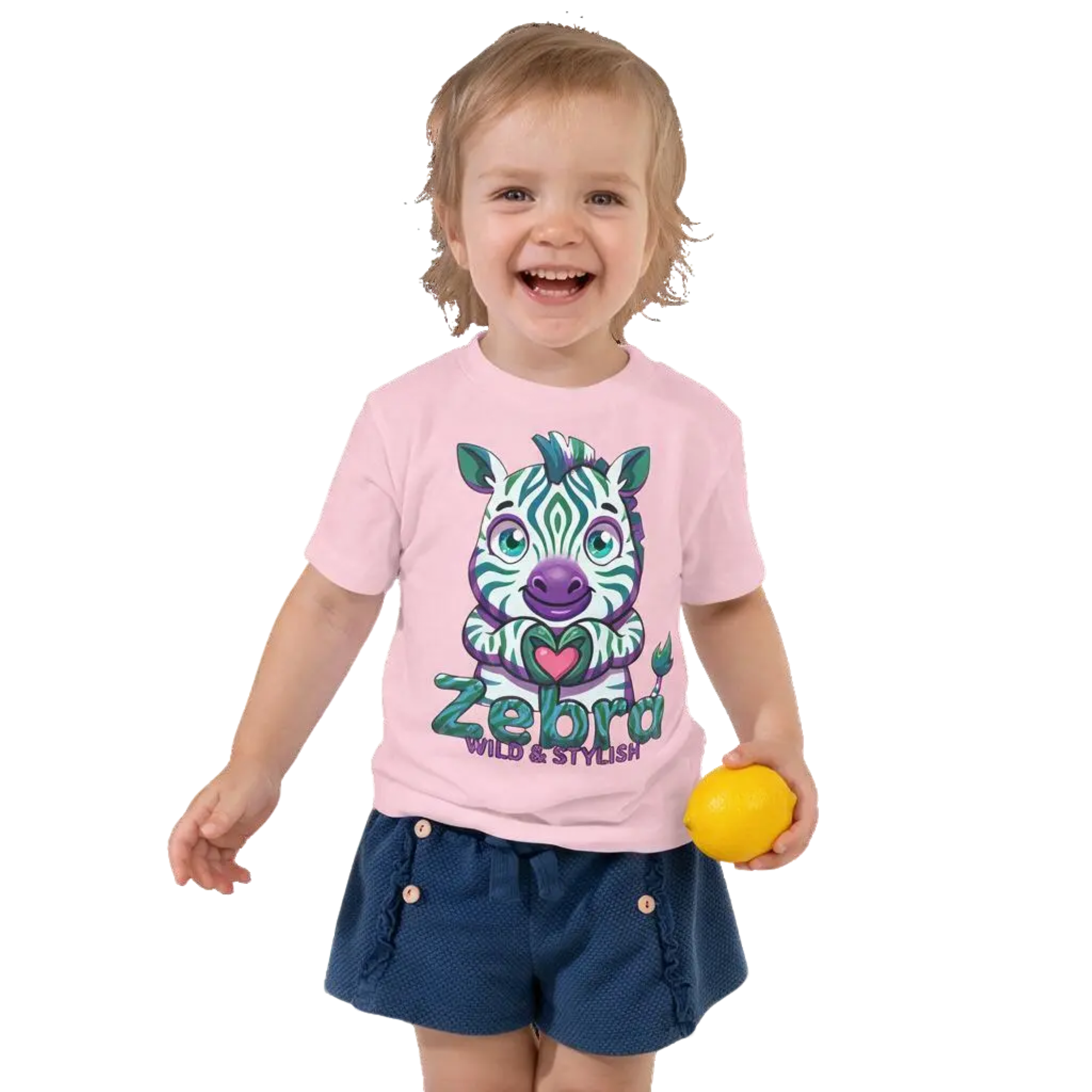 Heart in Pawz: Zebra Graphic T‑Shirt for Little Pawz