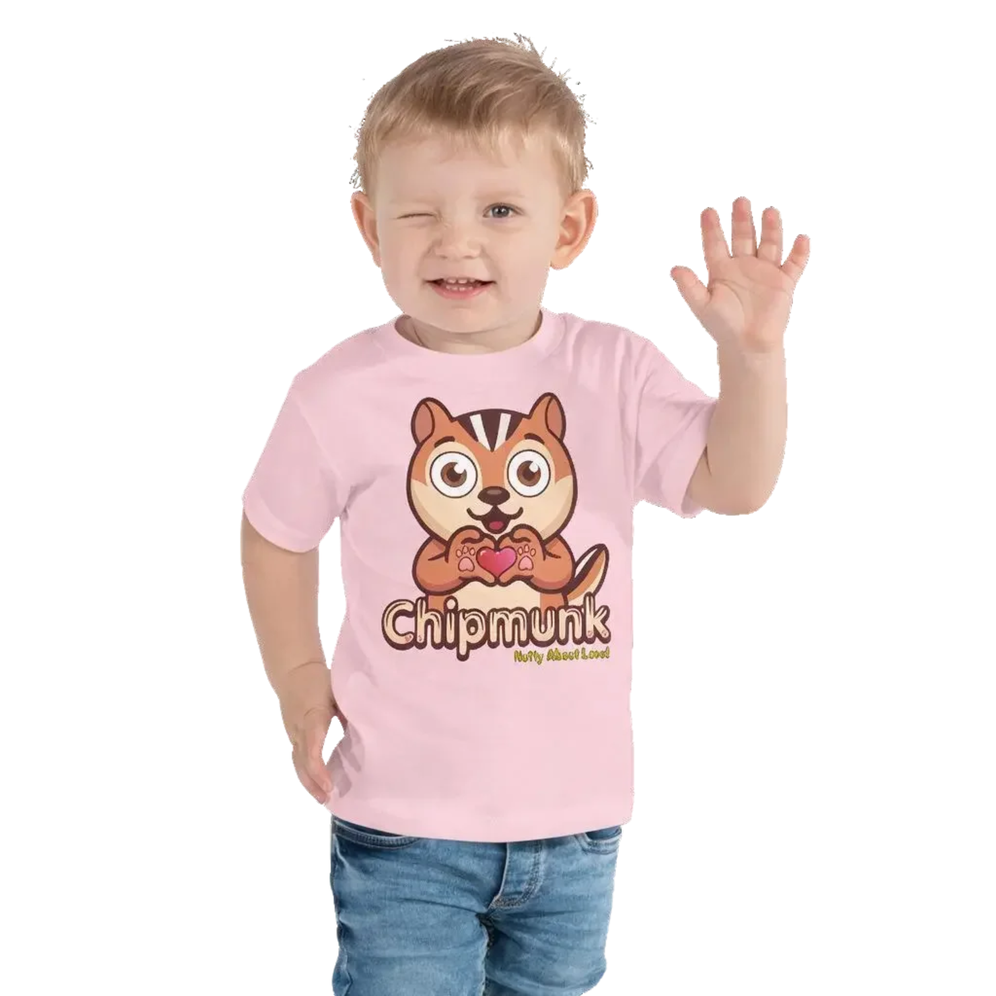 Heart in Pawz: Chipmunk Graphic T‑Shirt for Little Pawz
