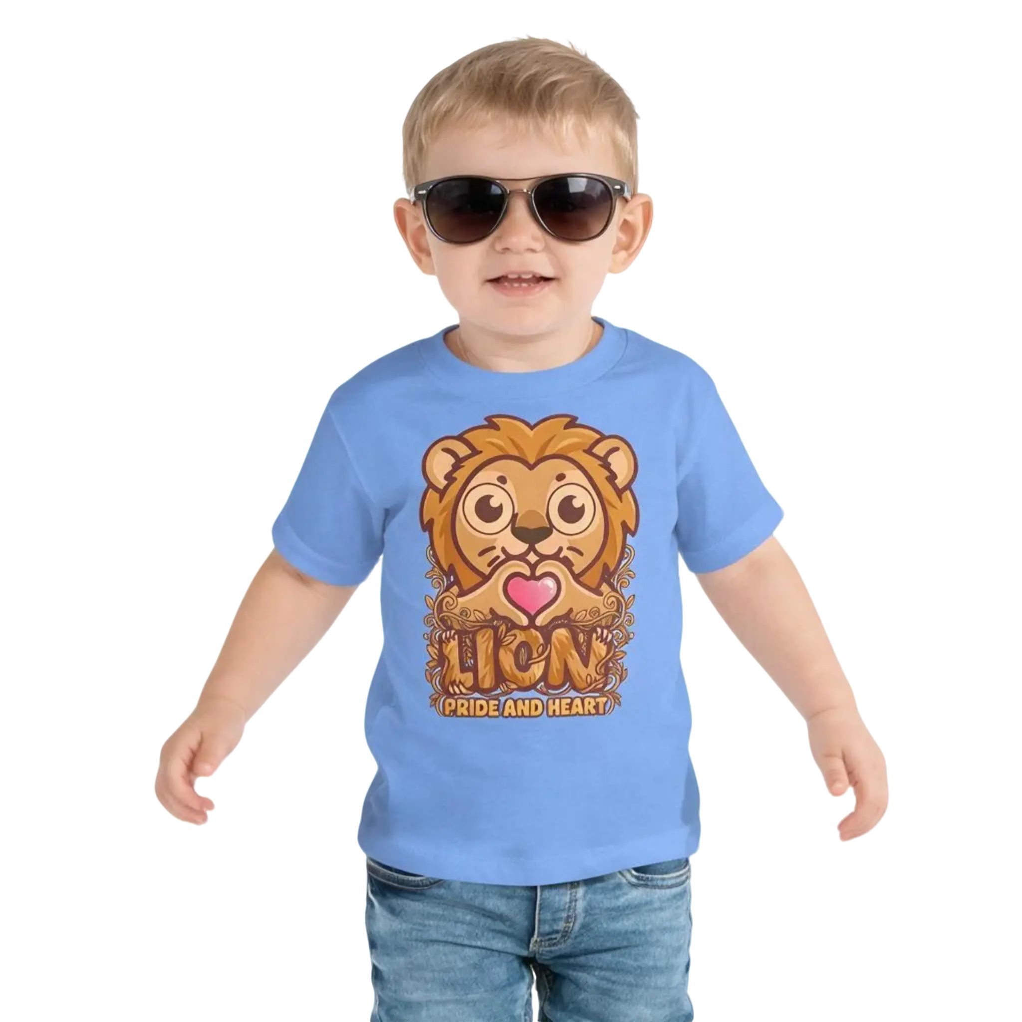 Heart in Pawz: Lion Graphic T‑Shirt for Little Pawz