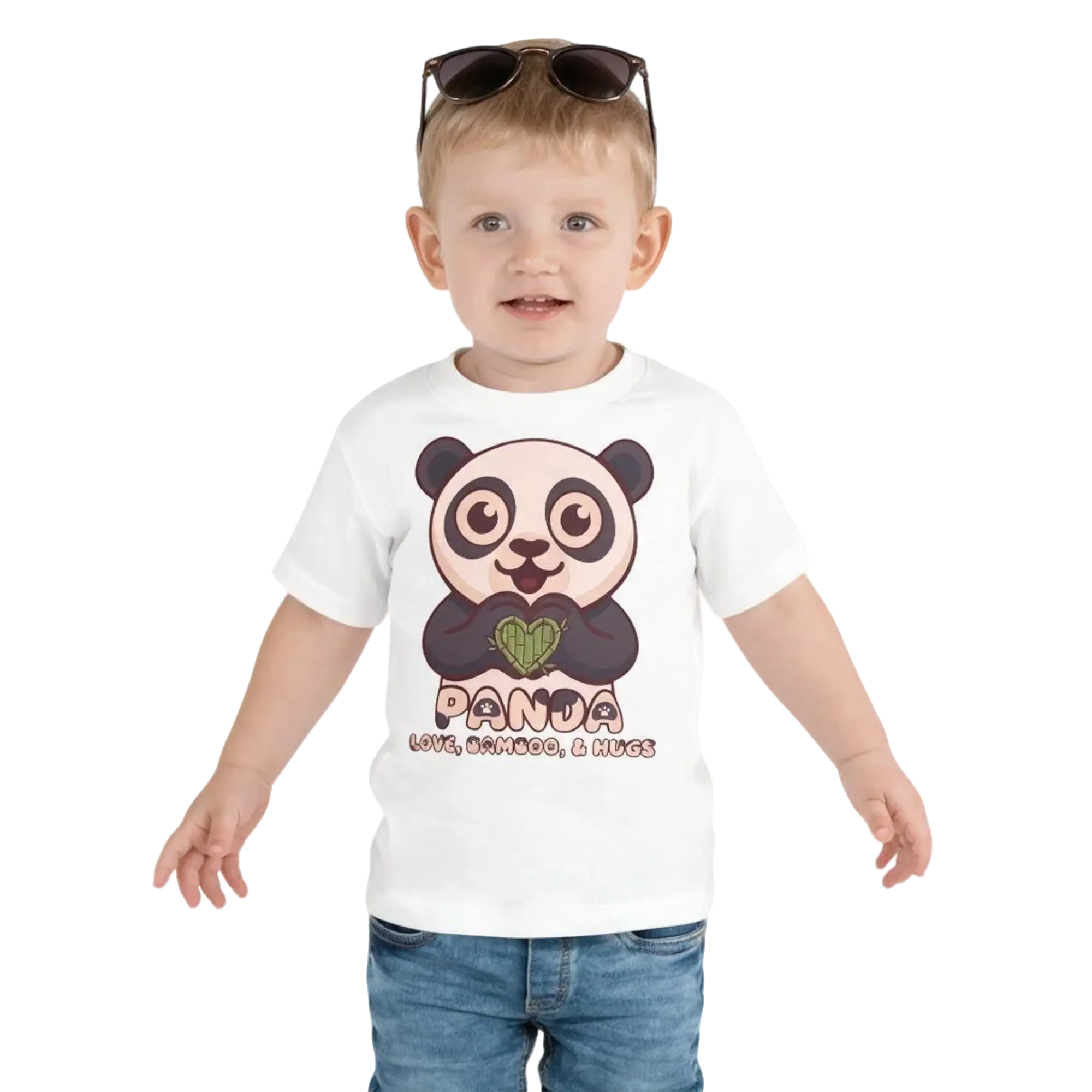 Heart in Pawz: Panda Graphic T‑Shirt for Little Pawz