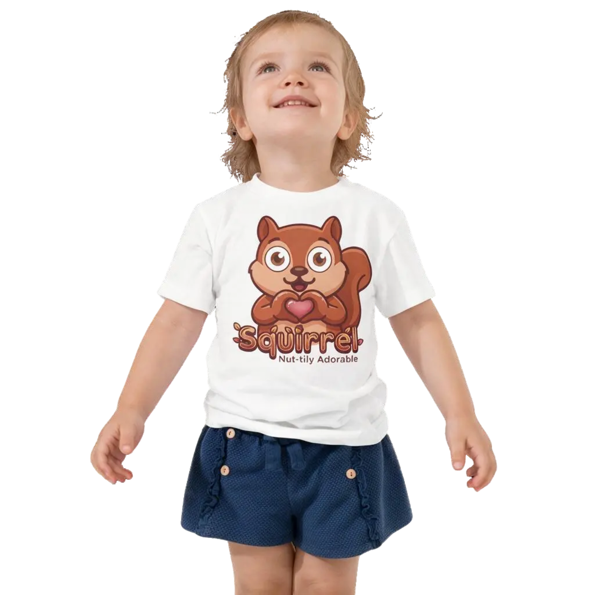 Heart in Pawz: Squirrel Graphic T‑Shirt for Little Pawz