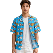 Pawz All Over | Nine in a Row Button-Up Shirt | Unisex