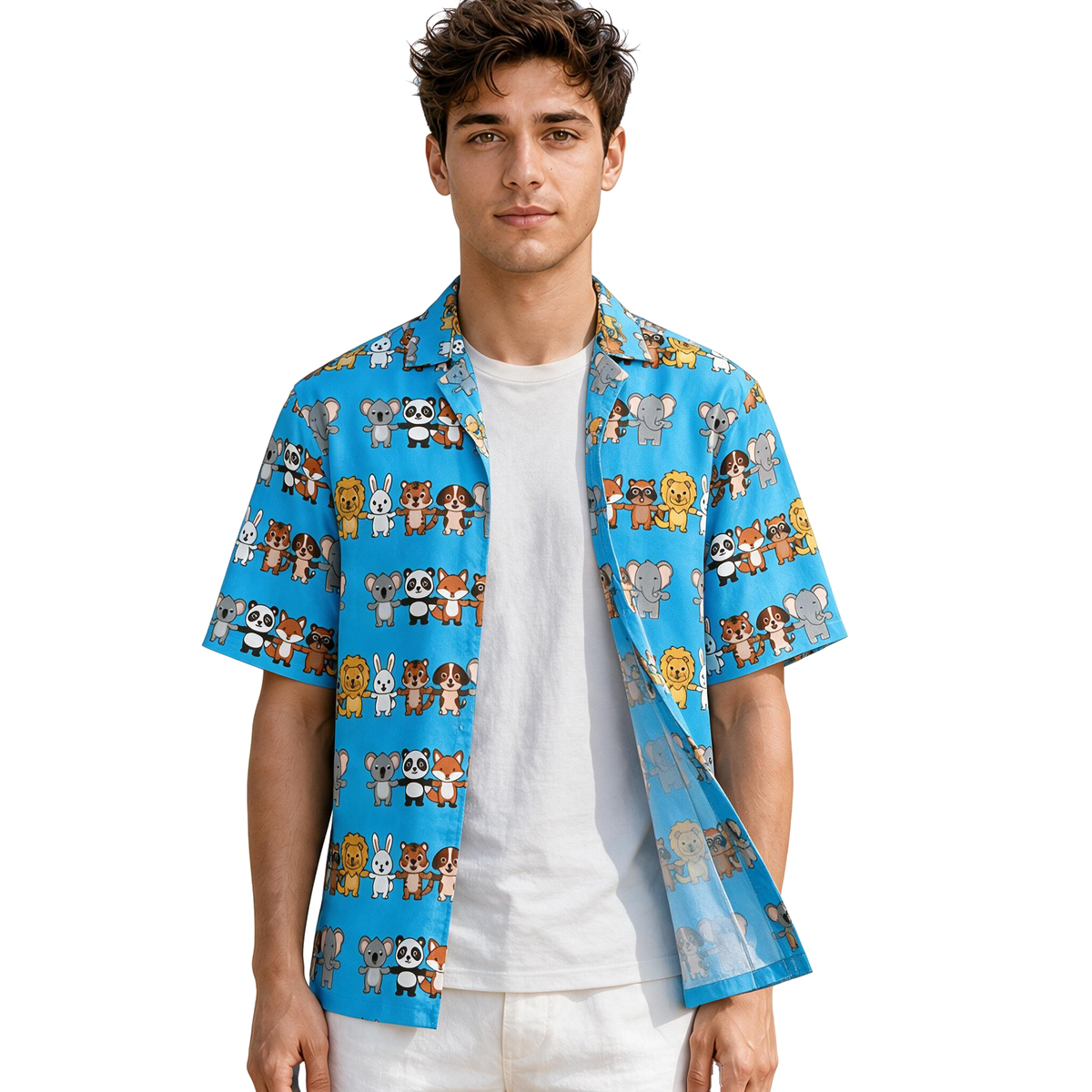 Pawz All Over | Nine in a Row Button-Up Shirt | Unisex