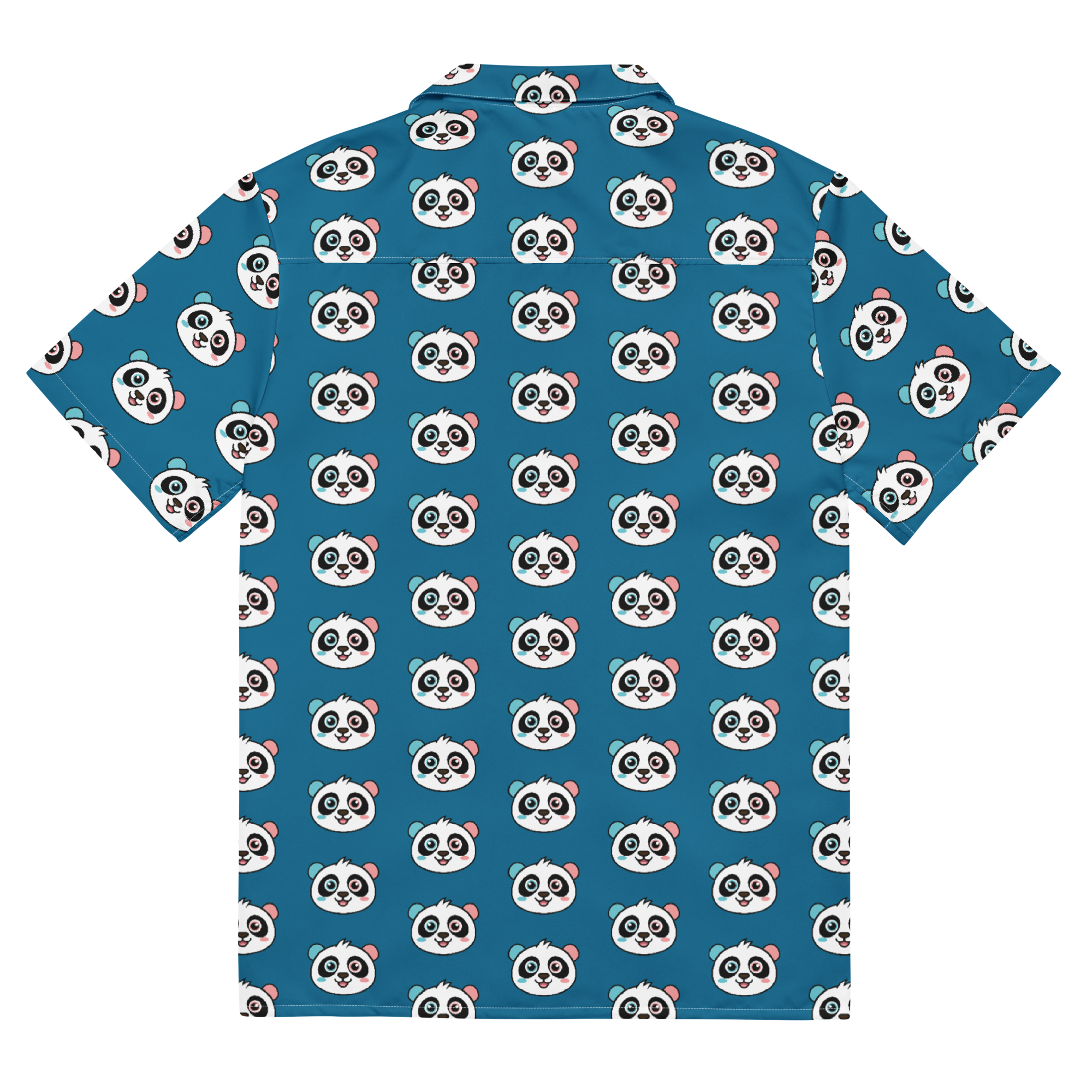 Pawz All Over | Panda Button-Up Shirt | Unisex