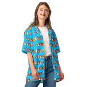 Pawz All Over: Nine in a Row Casual Button-up Shirt for Uni Pawz
