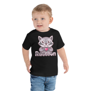 Heart in Pawz: Raccoon Graphic T‑Shirt for Little Pawz