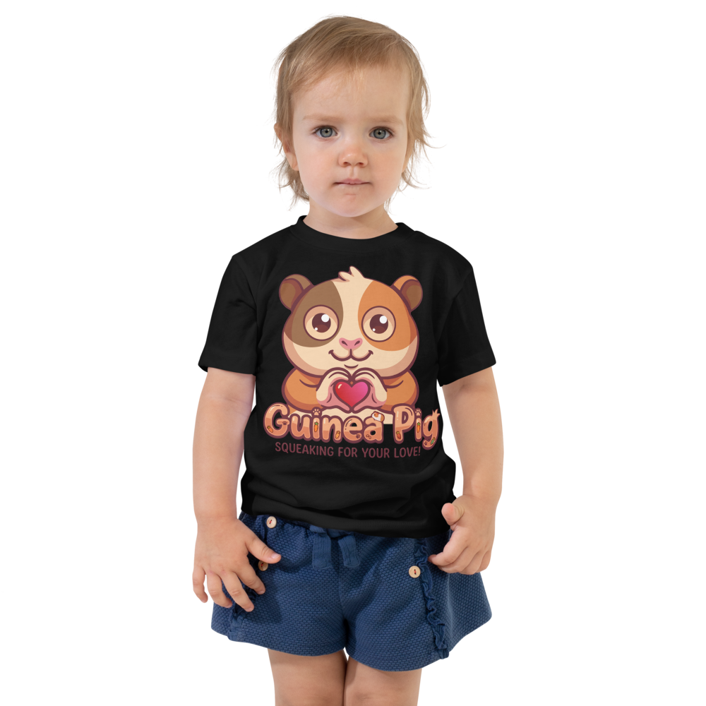 Heart in Pawz: Guinea Pig Graphic T‑Shirt for Little Pawz