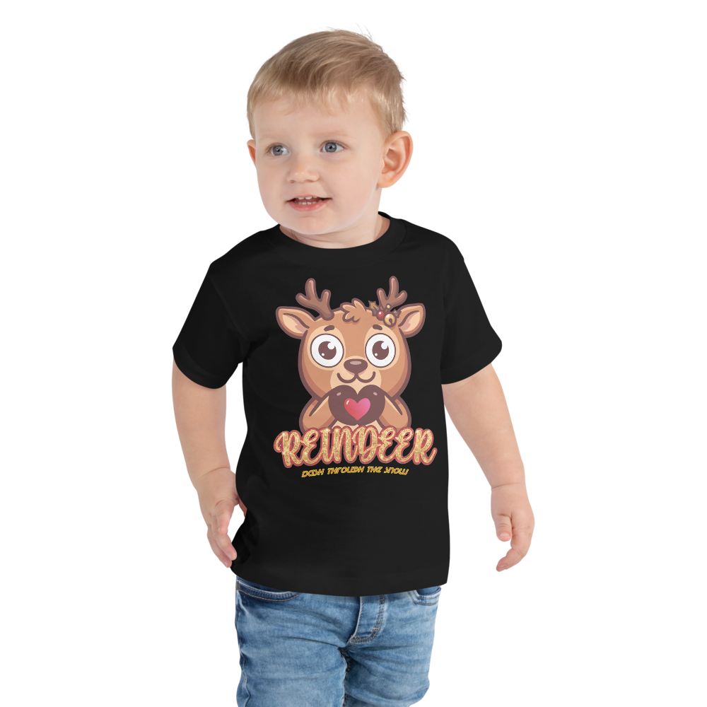 Heart in Pawz: Reindeer Graphic T‑Shirt for Little Pawz