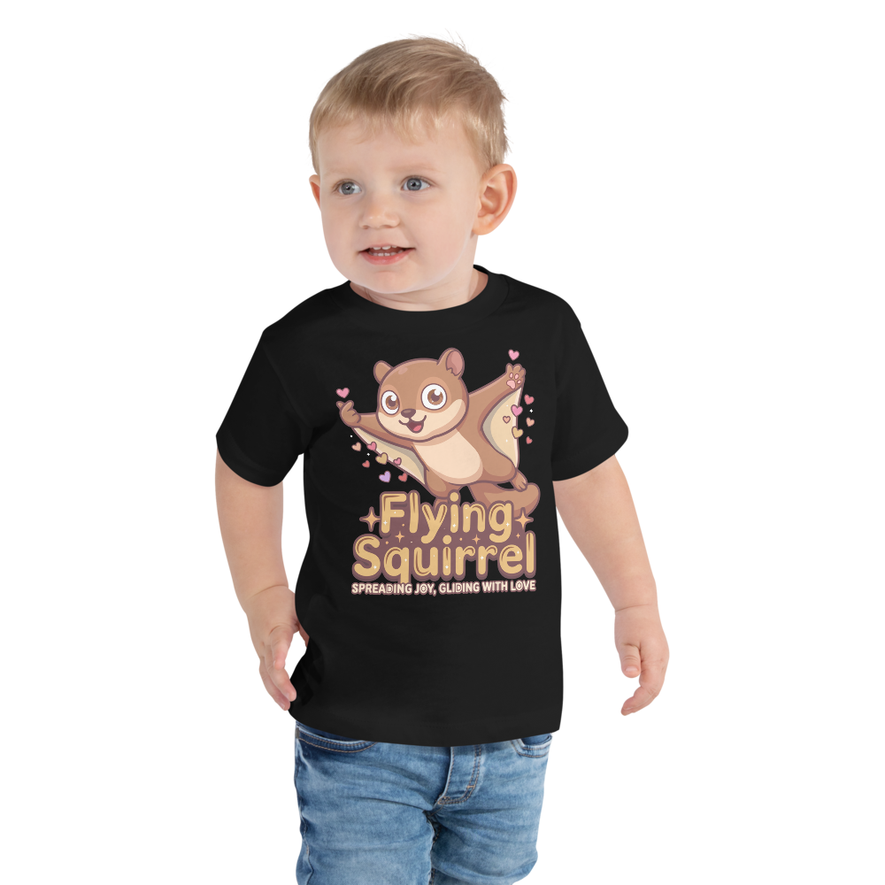 Heart in Pawz: Flying Squirrel Graphic T‑Shirt for Little Pawz