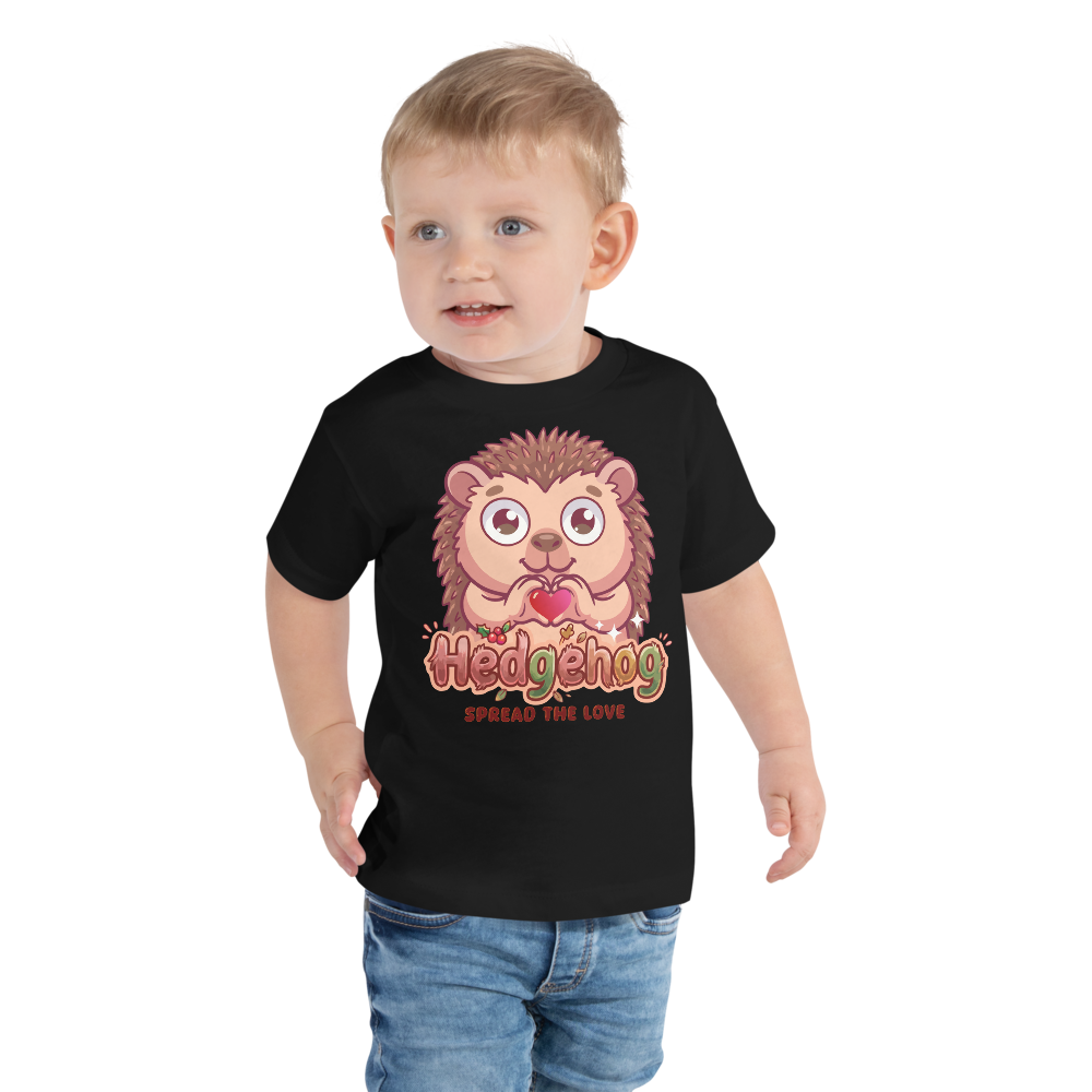 Heart in Pawz: Hedgehog Graphic T‑Shirt for Little Pawz