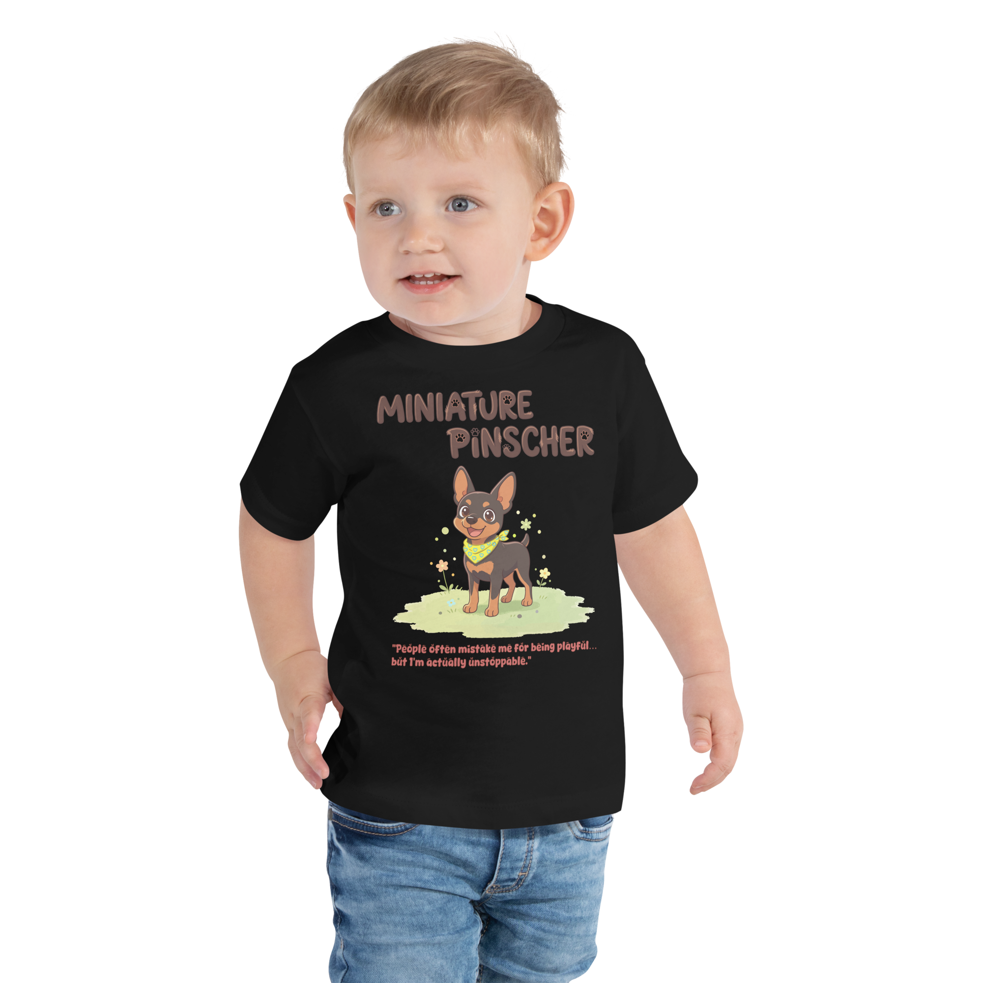 Pawzonalities | Miniature Pinscher Tee | Toddlers
