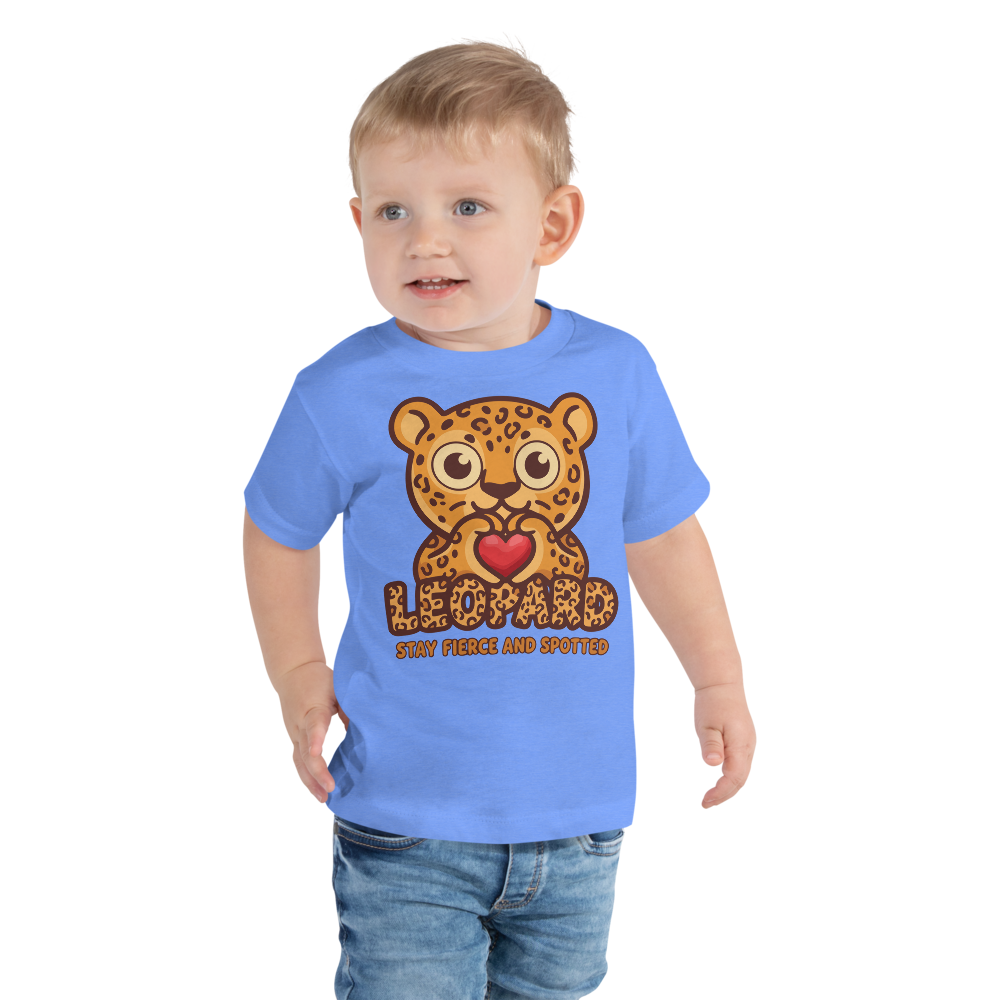 Heart in Pawz: Leopard Graphic T‑Shirt for Little Pawz