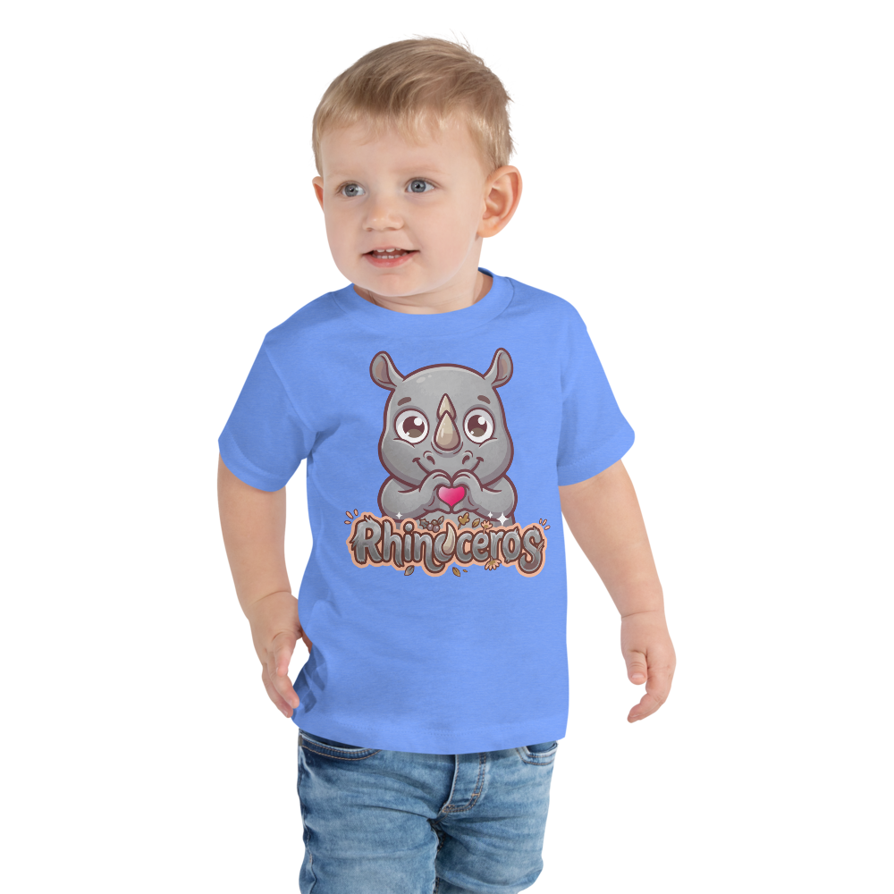 Heart in Pawz: Rhinoceros Graphic T‑Shirt for Little Pawz