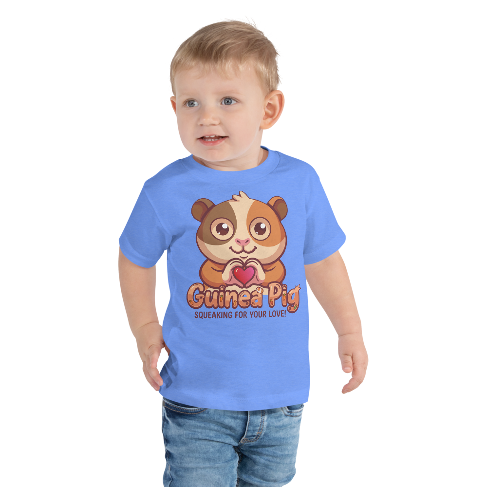 Heart in Pawz: Guinea Pig Graphic T‑Shirt for Little Pawz