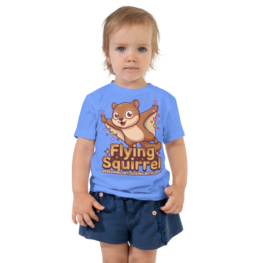 Heart in Pawz: Flying Squirrel Graphic T‑Shirt for Little Pawz