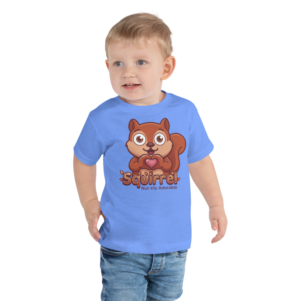 Heart in Pawz: Squirrel Graphic T‑Shirt for Little Pawz