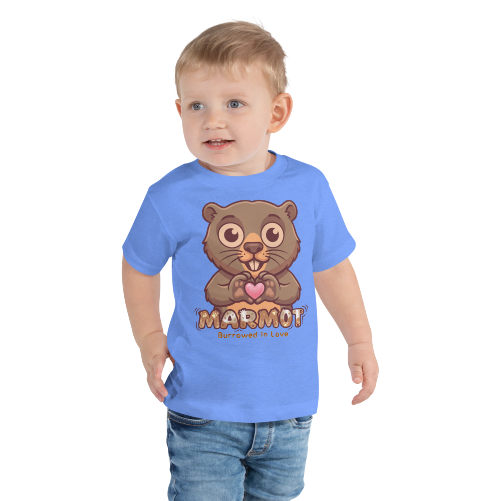 Heart in Pawz: Marmot Graphic T‑Shirt for Little Pawz
